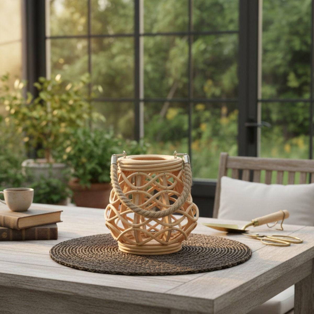 Portavelas Decorativo Estilo Natural Diseño Moderno Jhn-8