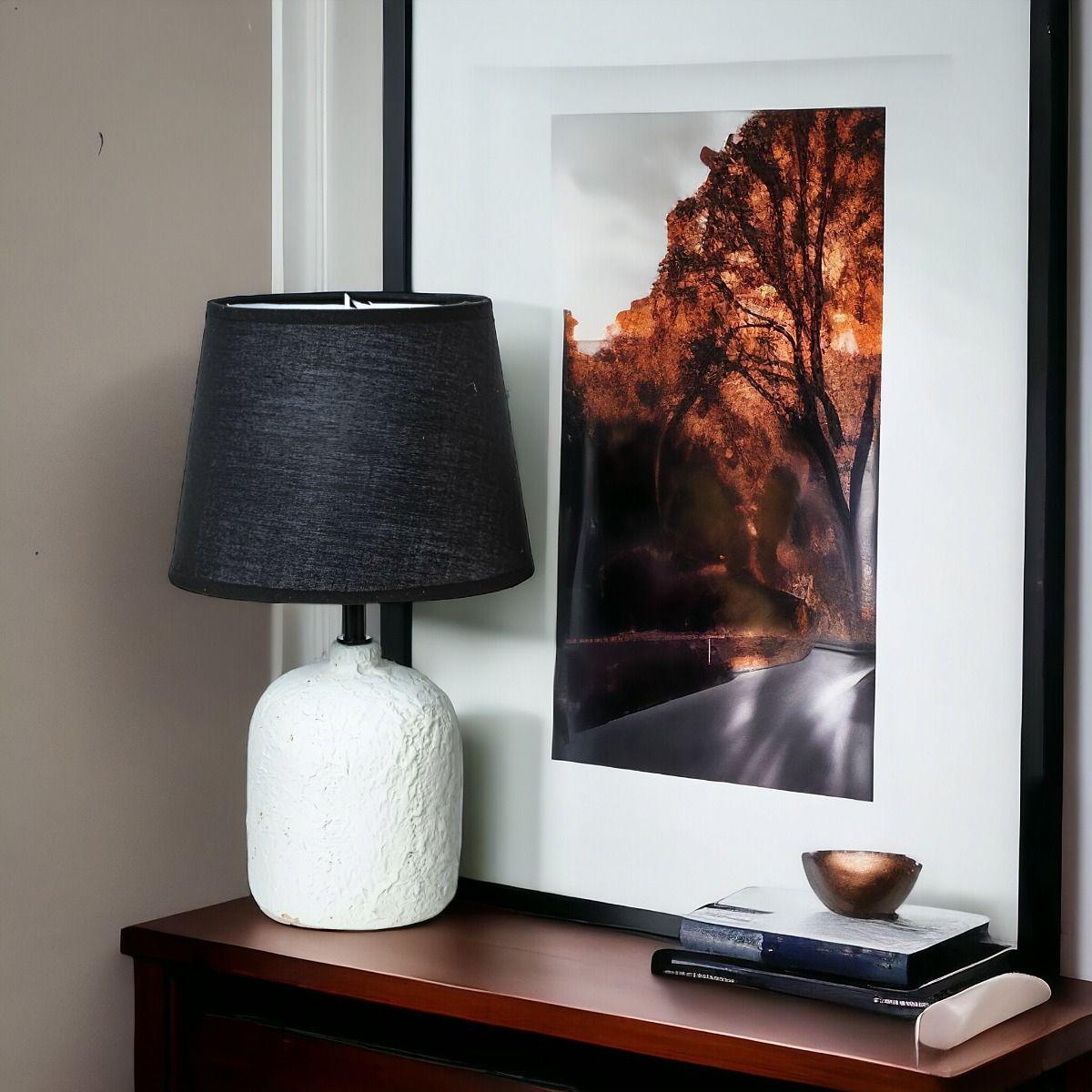 Lámpara Mesa Moderna Decorativa Escritorio Cerámica Jhn-7