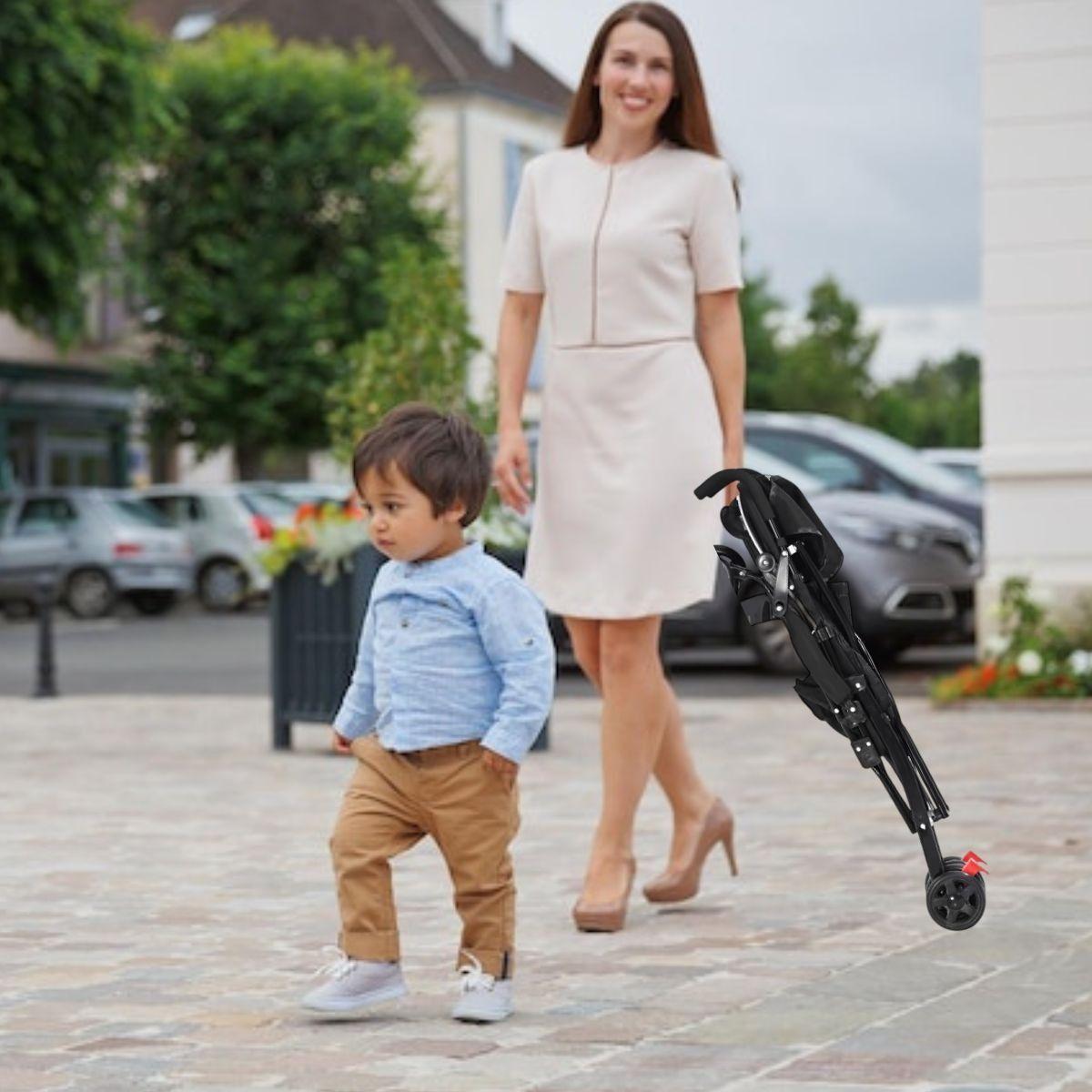 CARRITO COCHE DE MANO PASEO PLEGABLE ULTRALIGERO BEBE LAU-9