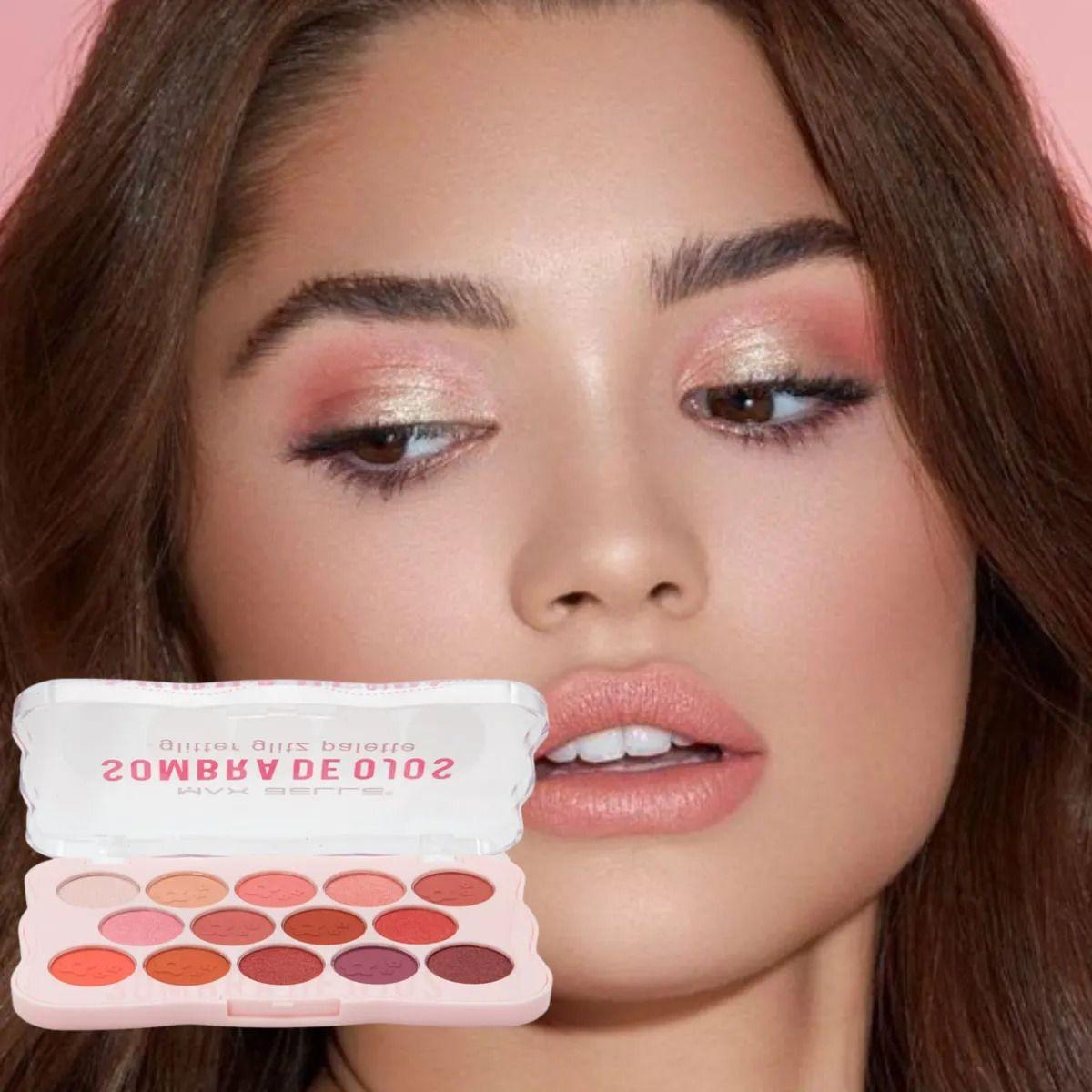 Paleta Sombras Ojos Pro 14 Tonos Alta Pigmentación ALJ-8