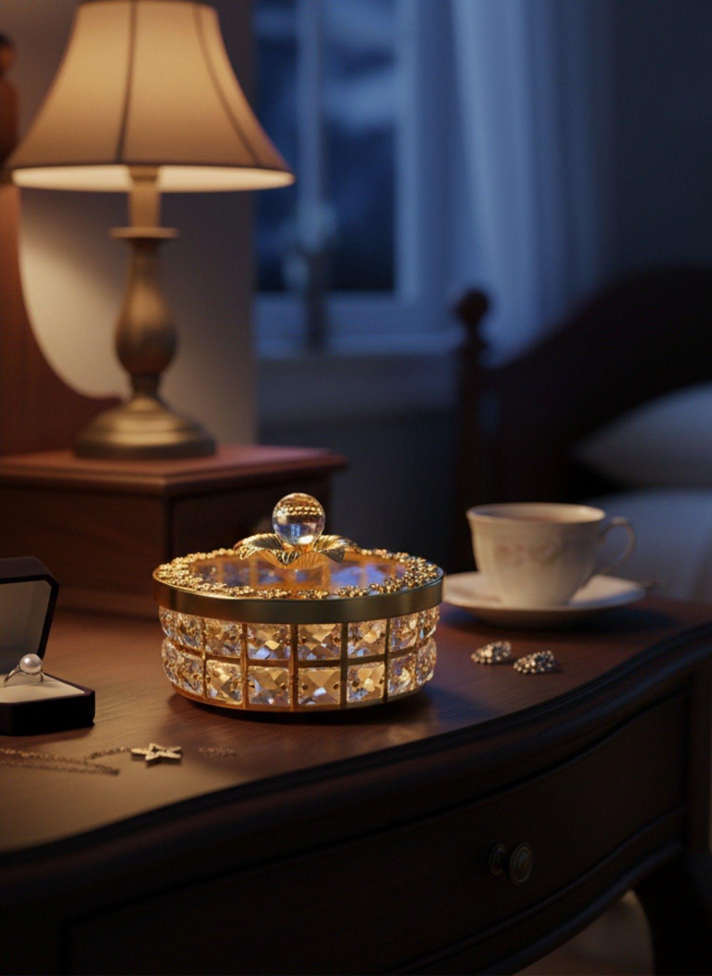 Joyero Decorativo Centro Mesa Adorno Multifuncional Jhn-5