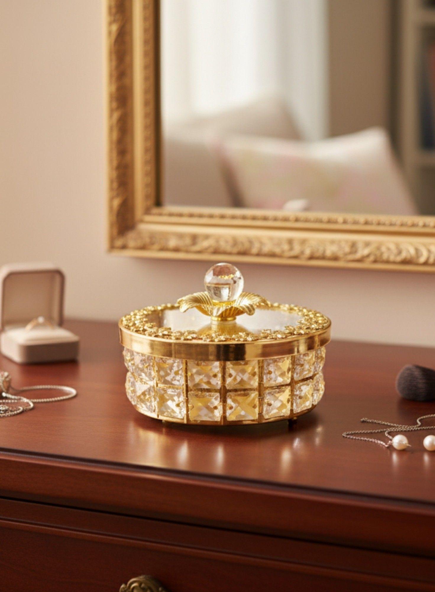 Joyero Decorativo Centro Mesa Adorno Multifuncional Jhn-7