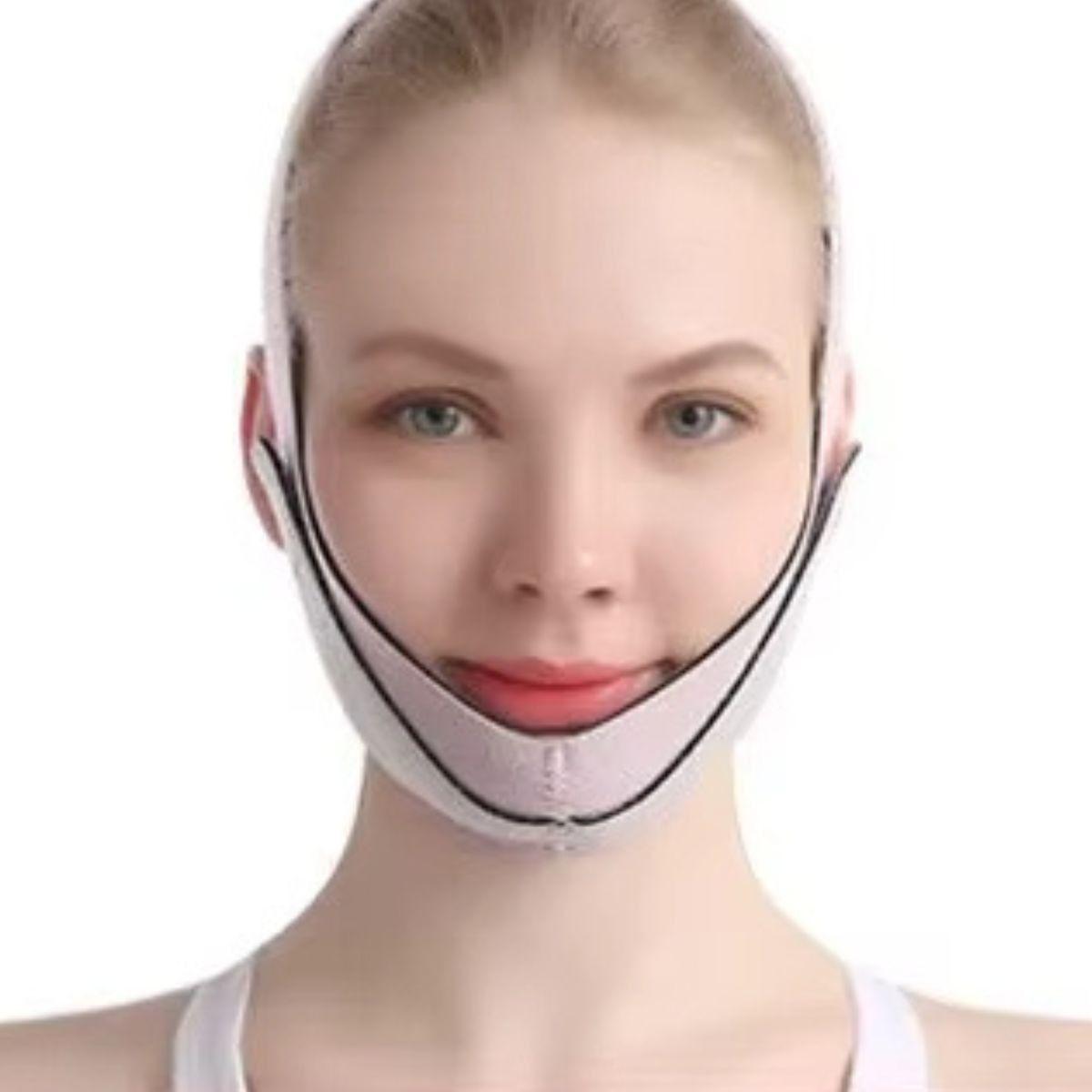 SET 2 CINTURON FACIAL ADELGAZANTE REAFIRMANTE MASCARILLA LAU-9