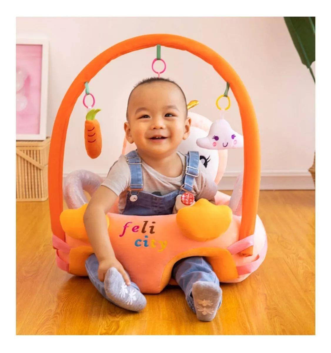 Asiento Niños Sonajero Apoyo Bebe Niños Guagua Felpa Rondon-2