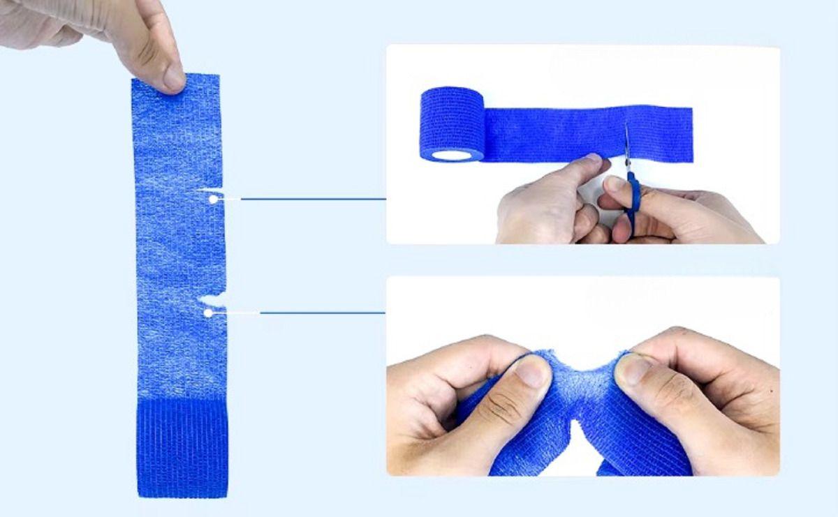 Set 10 Vendas Elastica Adhesiva Medicinal 2,5cmx4,5M Lau-4