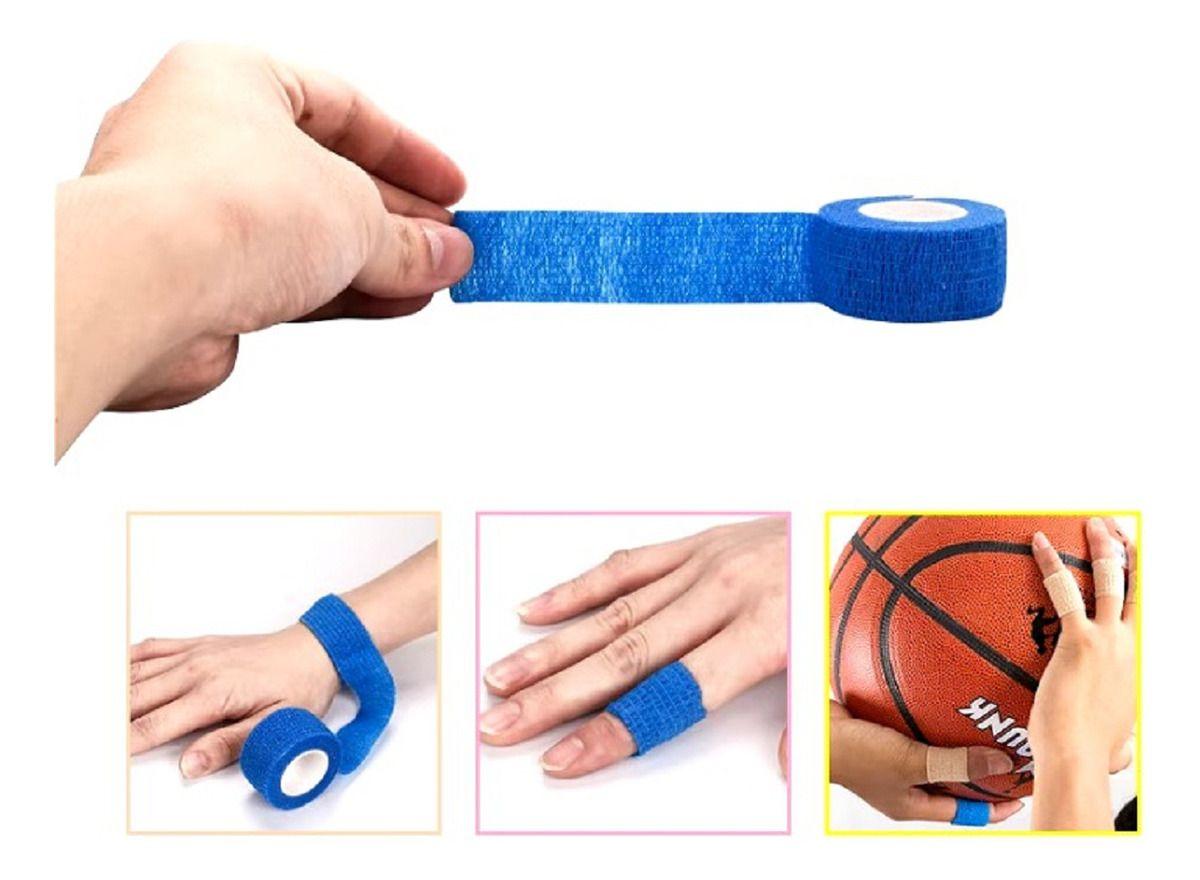 Set 10 Vendas Elastica Adhesiva Medicinal 2,5cmx4,5M Lau-6