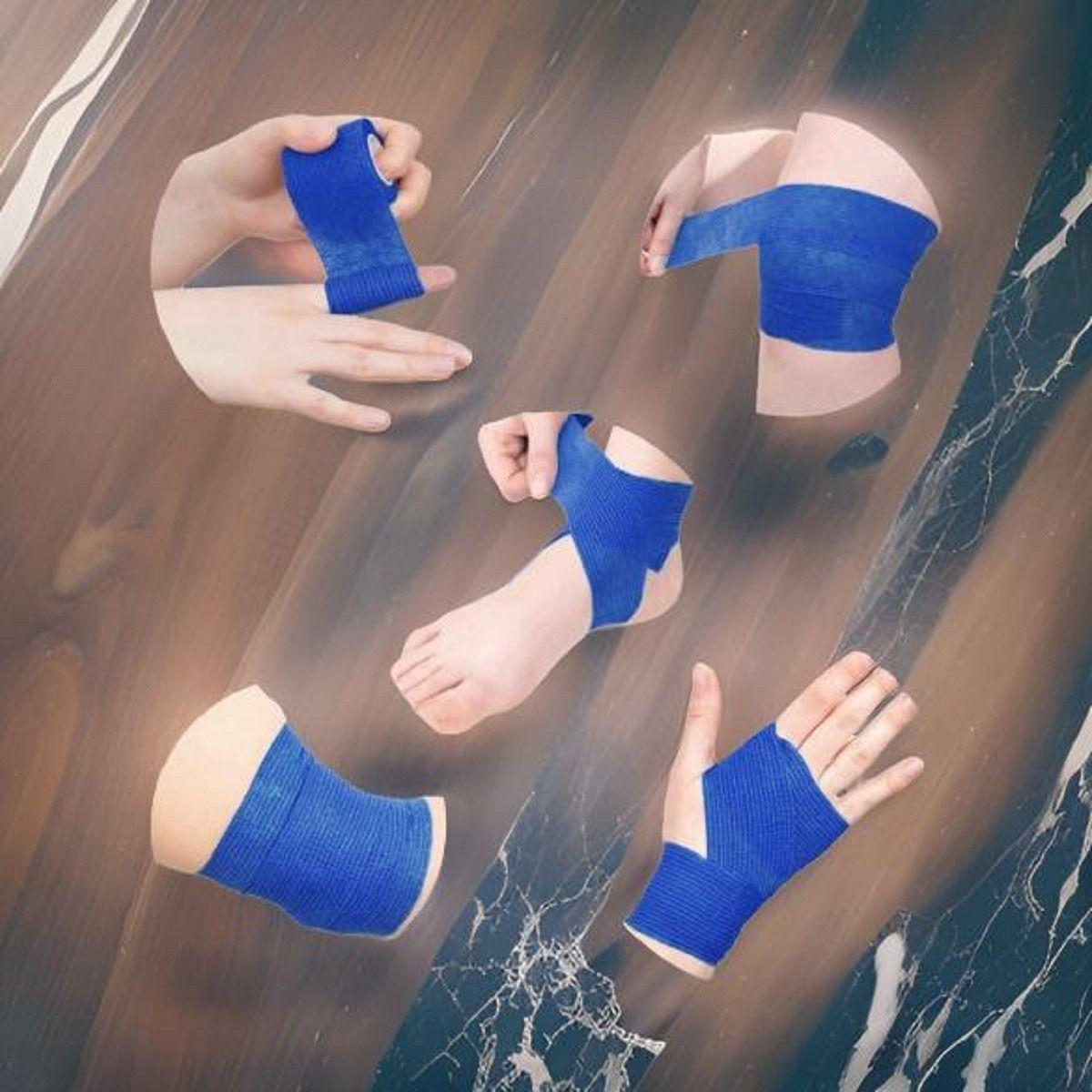 Set 10 Vendas Elastica Adhesiva Medicinal 2,5cmx4,5M Lau-8