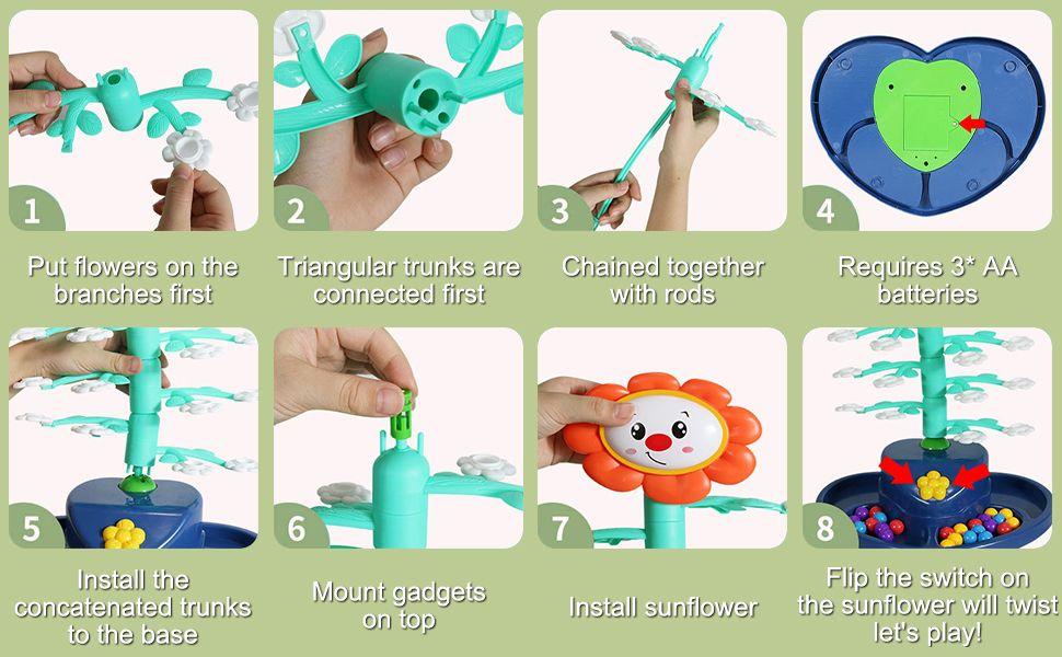 JUGUETE PARA BEBE DIDACTICO GIRASOL GIRATORIO EQUILIBRIO LAU-6