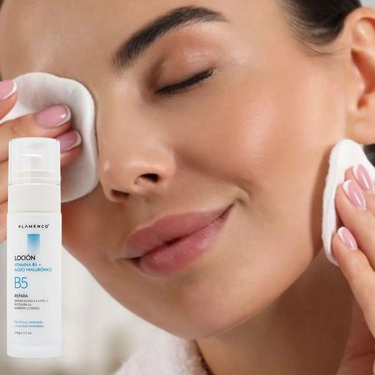 LOCION FACIAL VITAMINA B5 CON ACIDO HIALURONICO BELLEZA LAU-2