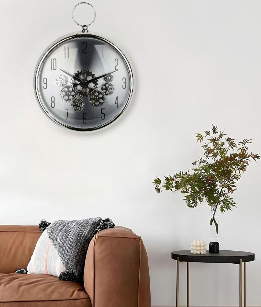 Reloj Pared Redondo Engranaje Industrial Decorativo Jhn-6