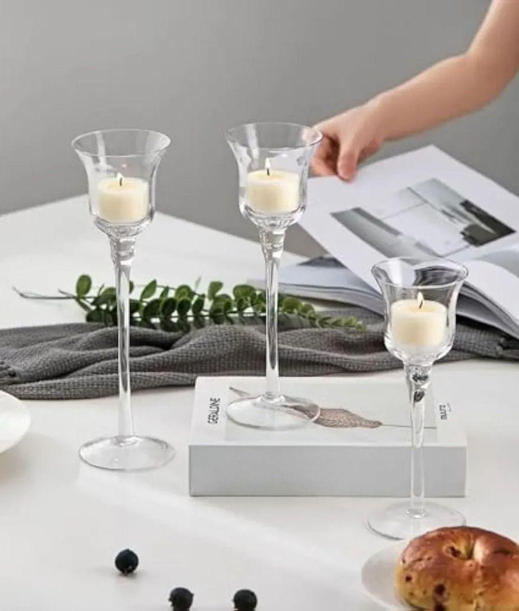Set Portavelas Elegante Decoración Hogar Copa Mesas Jhn-3