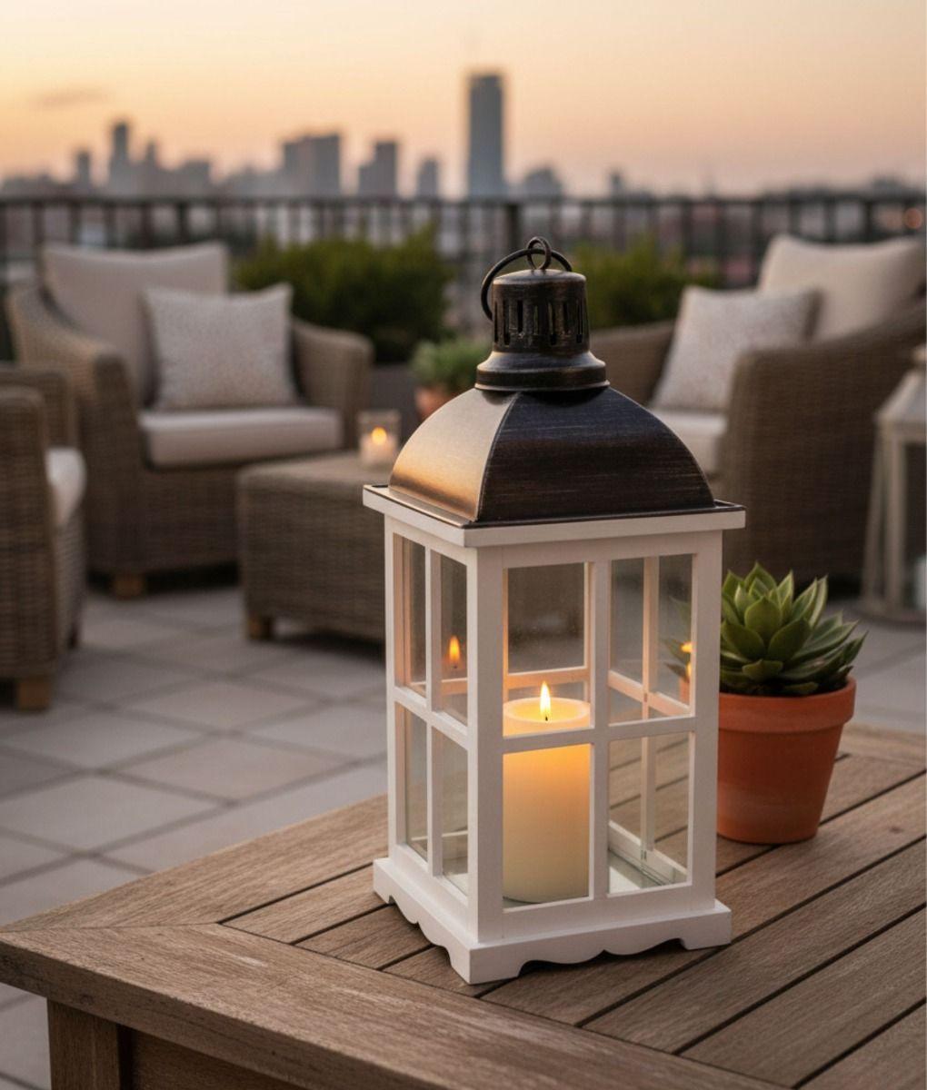 Portavelas Decorativo Paneles Hogar Multifuncional Jhn-9