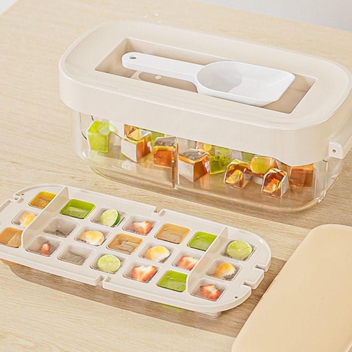 CUBETERA HIELO MOLDE DE SILICONA REUTILIZABLE COCINA LAU-6