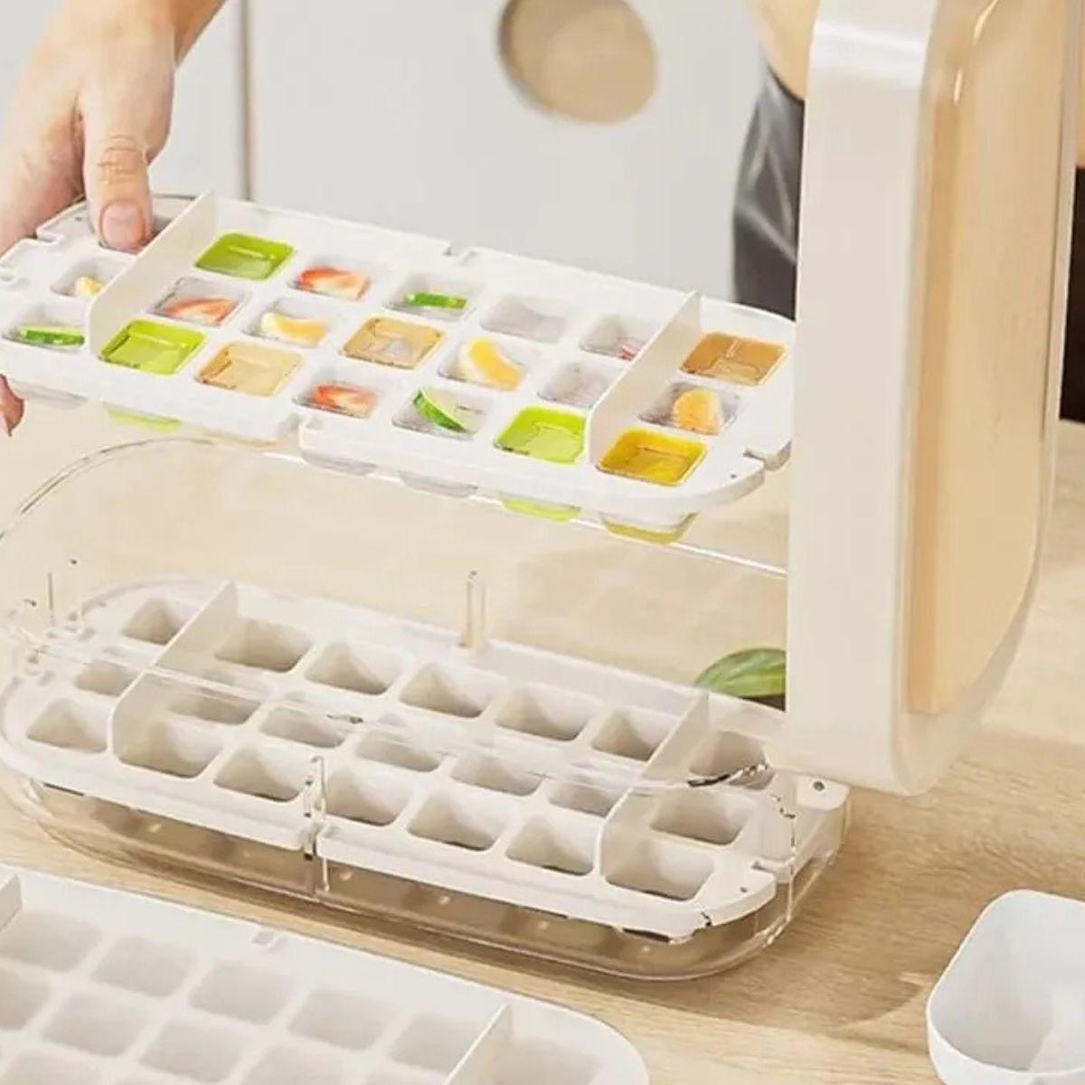 CUBETERA HIELO MOLDE DE SILICONA REUTILIZABLE COCINA LAU-8