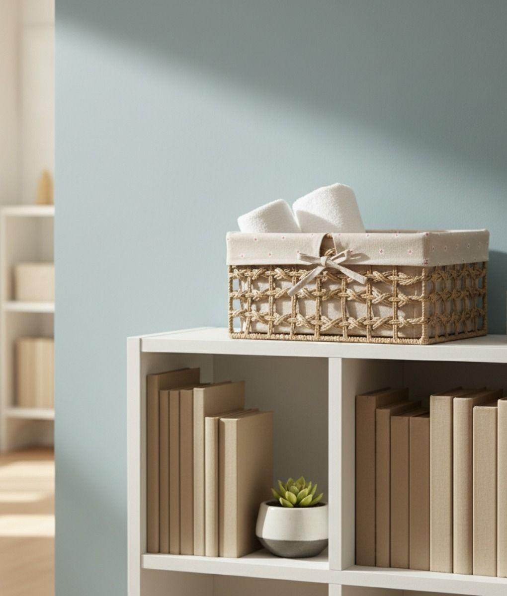 Canasto Decorativo Cesto Organizador Rústico Natural Jhn-8