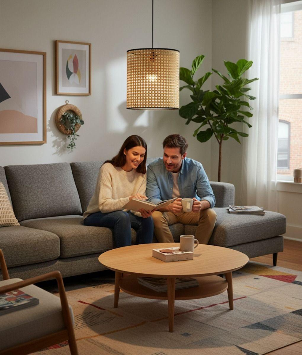 Lámpara Colgante Decorativa Elegante Natural Moderna Jhn-2