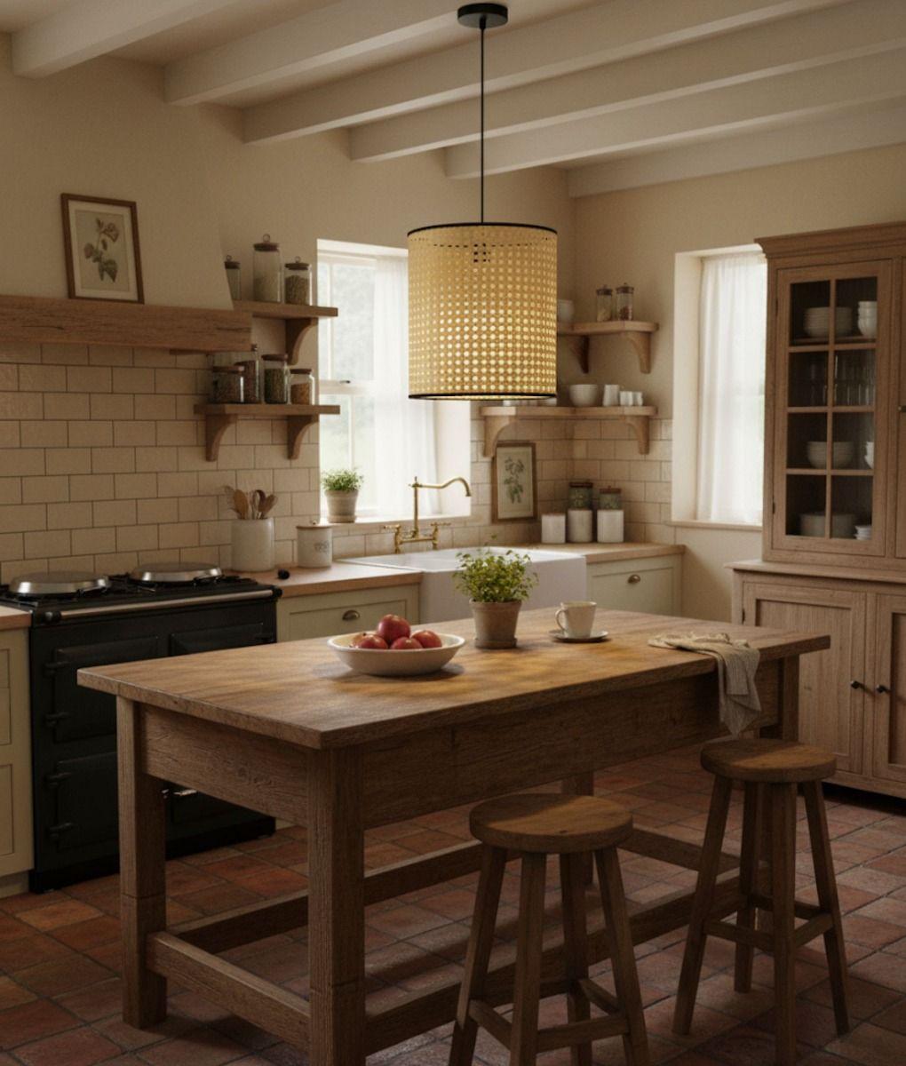 Lámpara Colgante Decorativa Elegante Natural Moderna Jhn-7