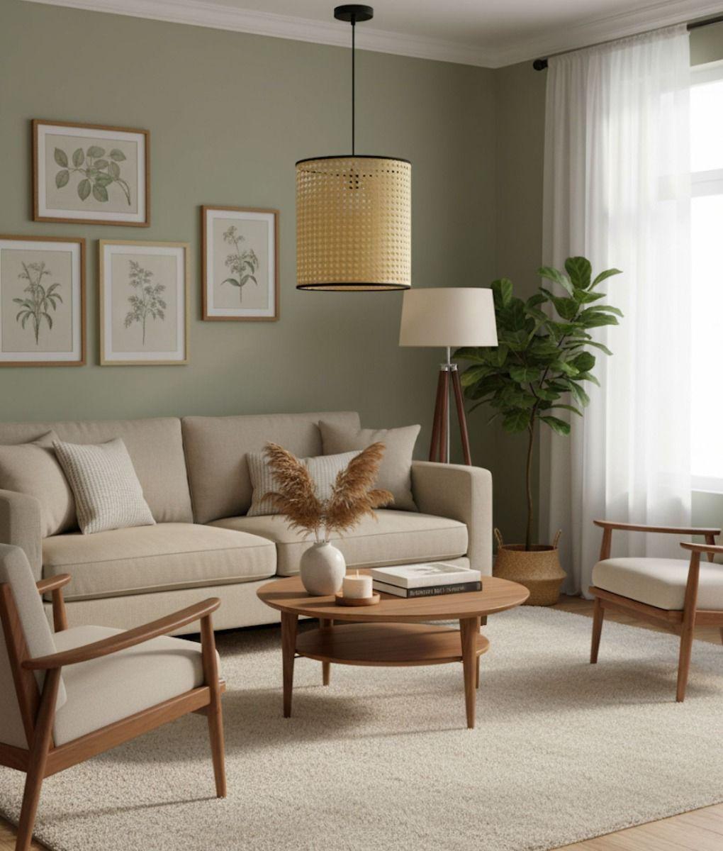 Lámpara Colgante Decorativa Elegante Natural Moderna Jhn-8