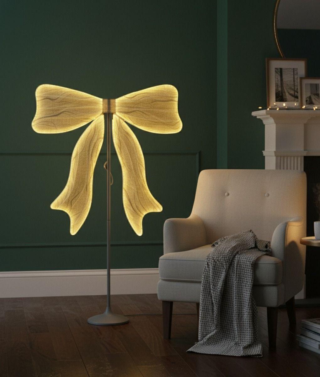 Lámpara Pie Decorativa Lazo Monumental Luminoso LED Jhn-7