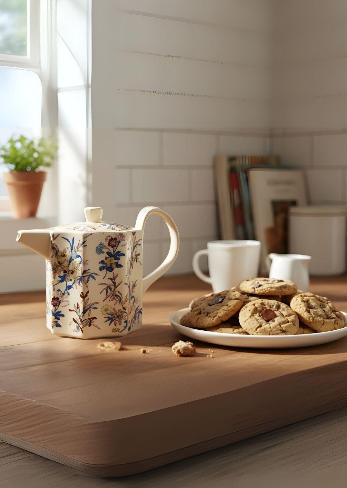 Tetera Elegante Diseño Geométrico Decoración Hogar Jhn-4