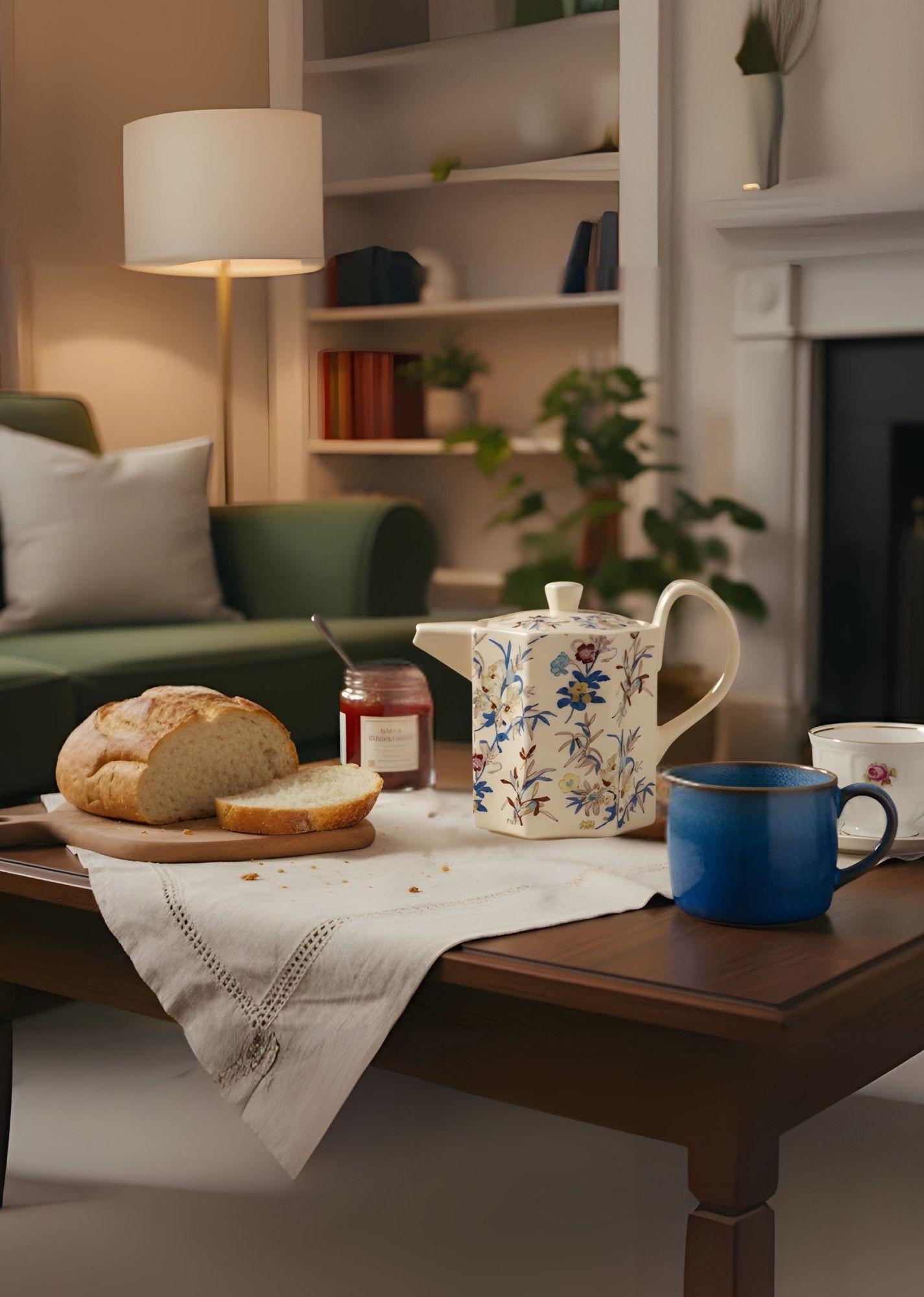 Tetera Elegante Diseño Geométrico Decoración Hogar Jhn-6