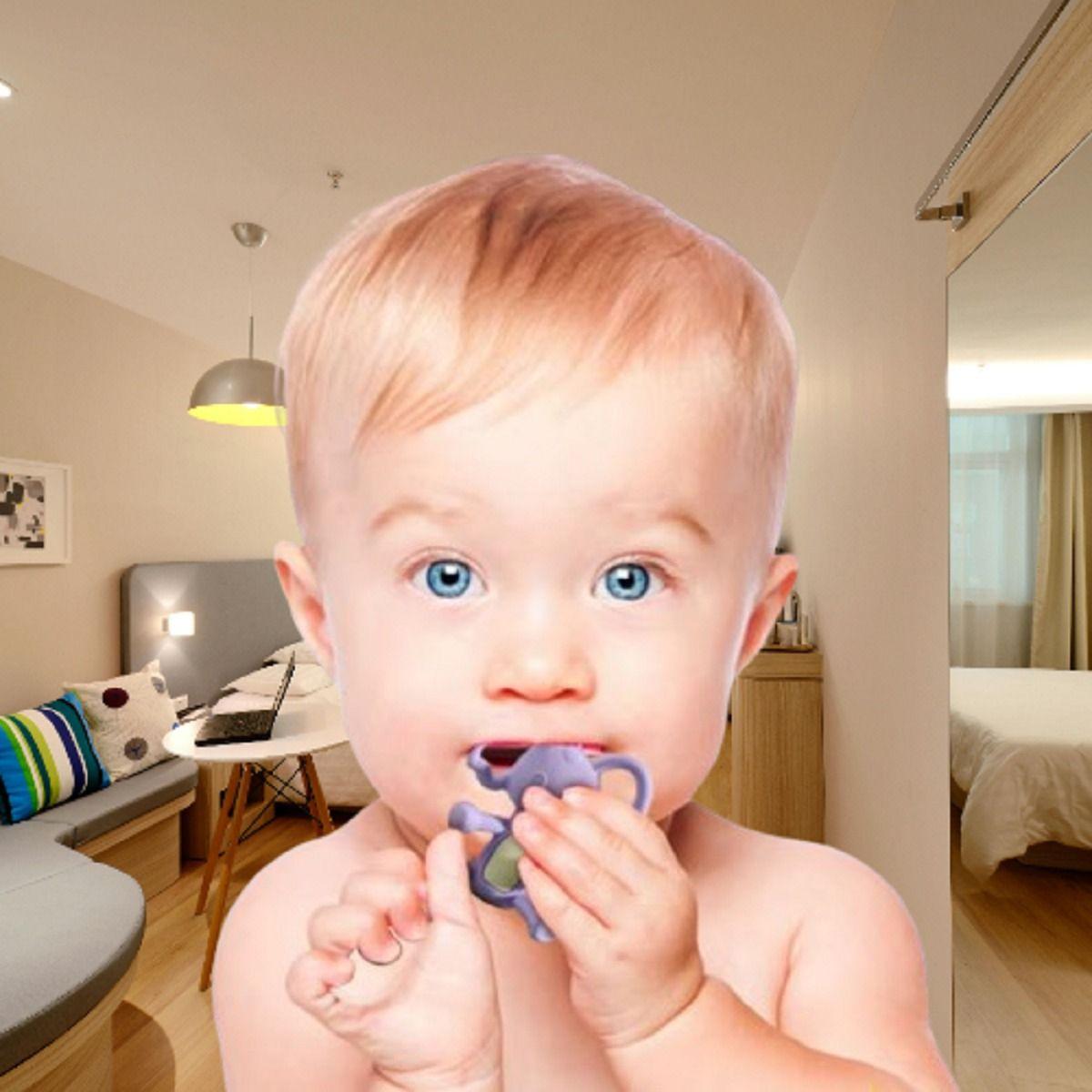 Set 3 Mordedor Elefantes Alivio Encias Silicona Bebes Lau-5