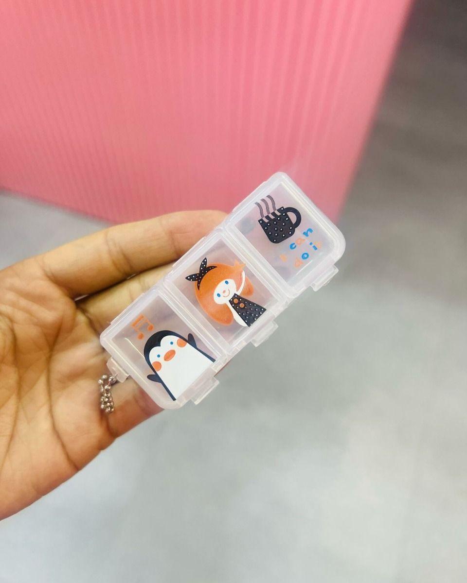 SET 8 MINI PASTILLERO DIBUJOS TOMA DIARIA NIÑOS PORTATIL LAU-4