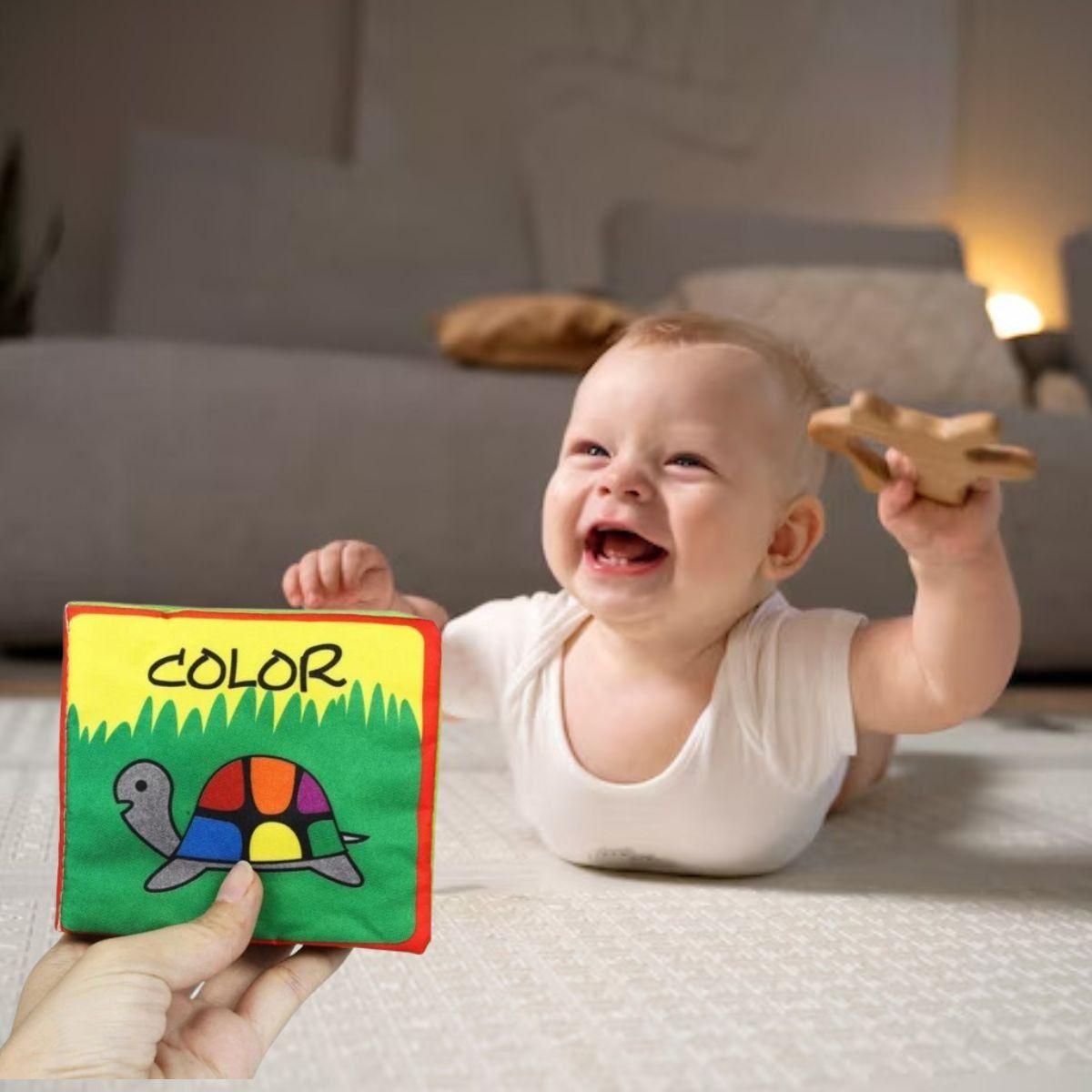 JUGUETE SENSORIAL LIBRO DE TELA DESARROLLO BEBE LAU-2