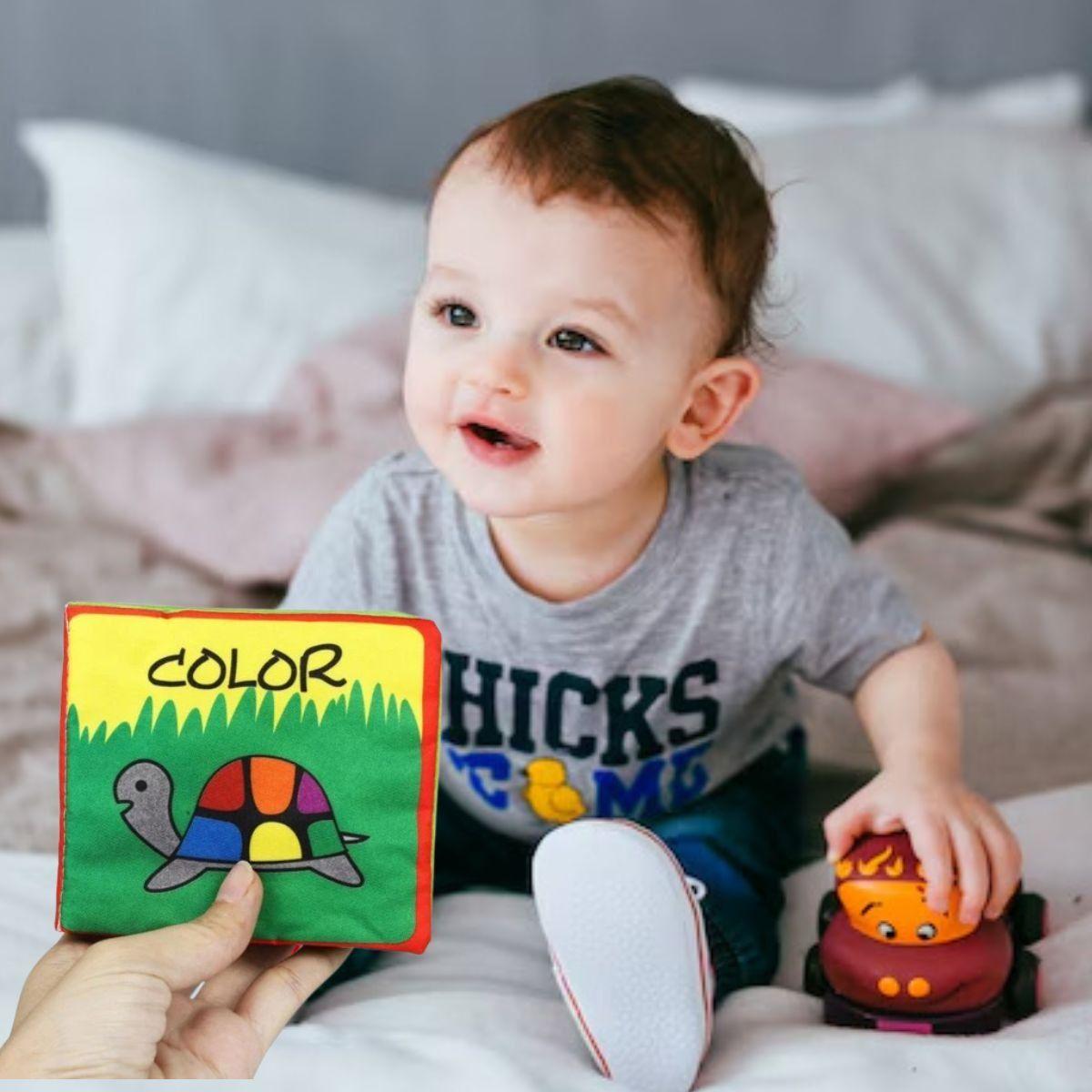 JUGUETE SENSORIAL LIBRO DE TELA DESARROLLO BEBE LAU-7