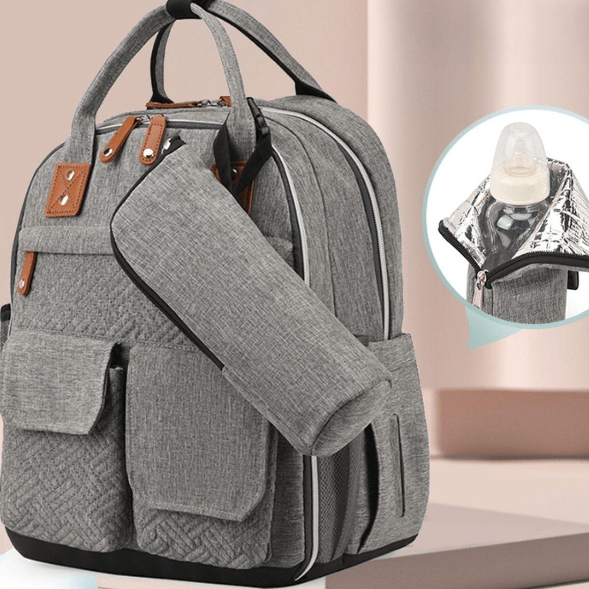 MOCHILA PAÑELERA MULTIFUNCIONAL MATERNIDAD BEBE LAU-7