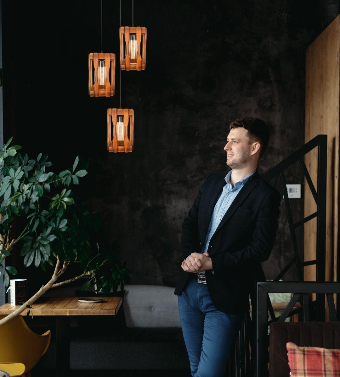 Lámpara Colgante Vintage Decorativa Rústica 3 Luces Jhn-4