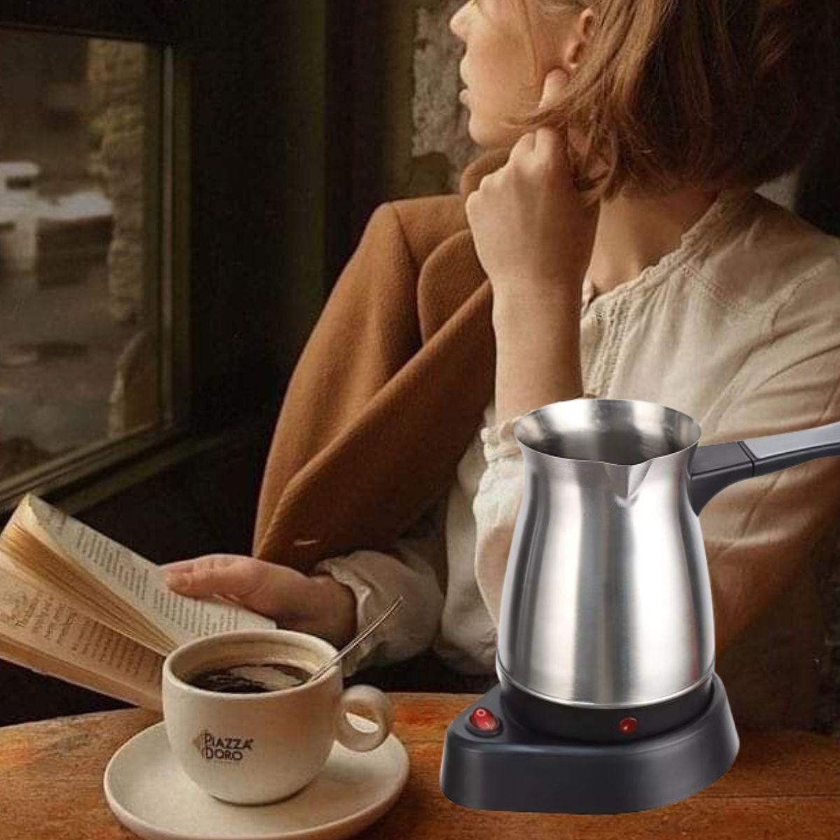 Cafetera Turca Eléctrica 600W Protección Dual Plegable Jhn-5