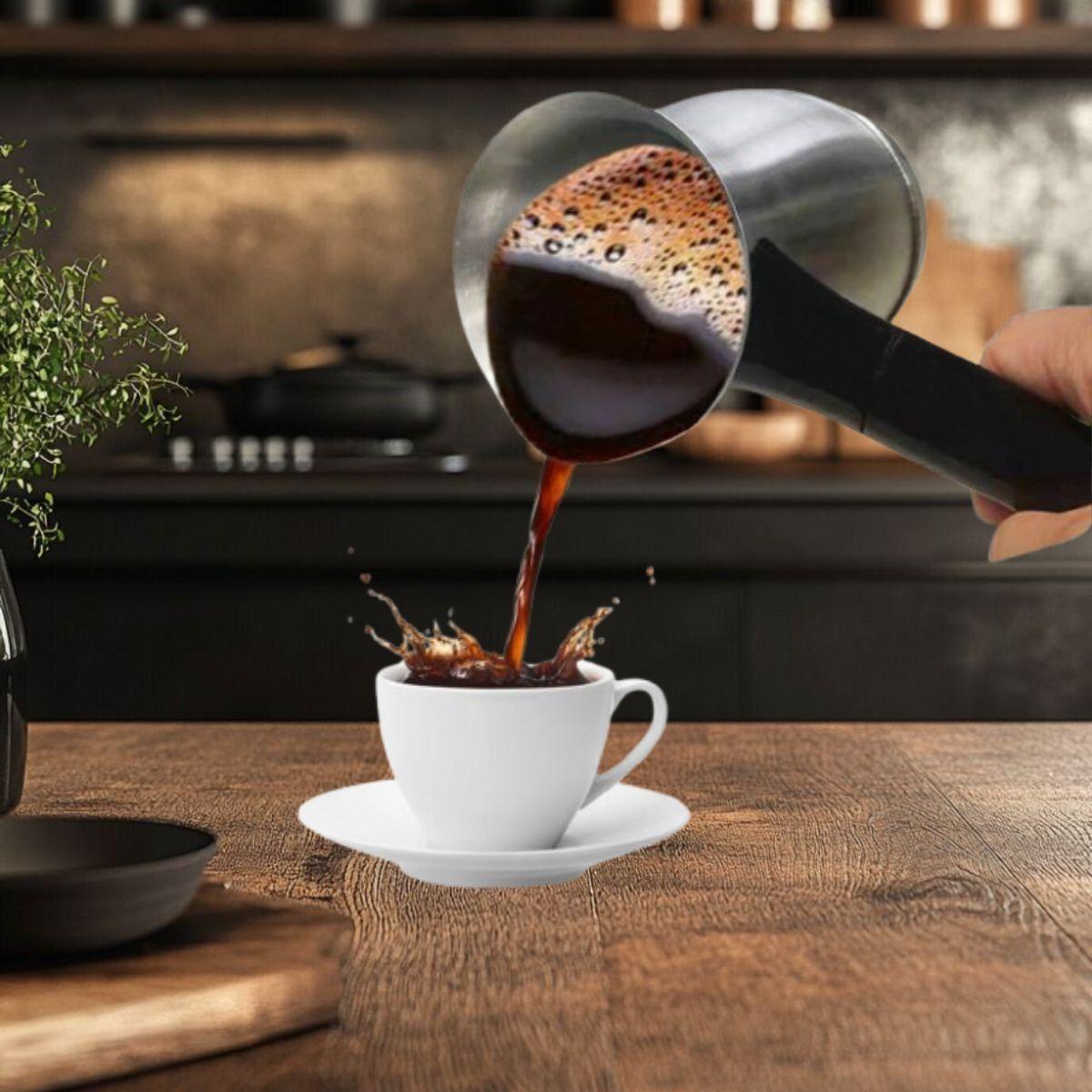 Cafetera Turca Eléctrica 600W Protección Dual Plegable Jhn-8