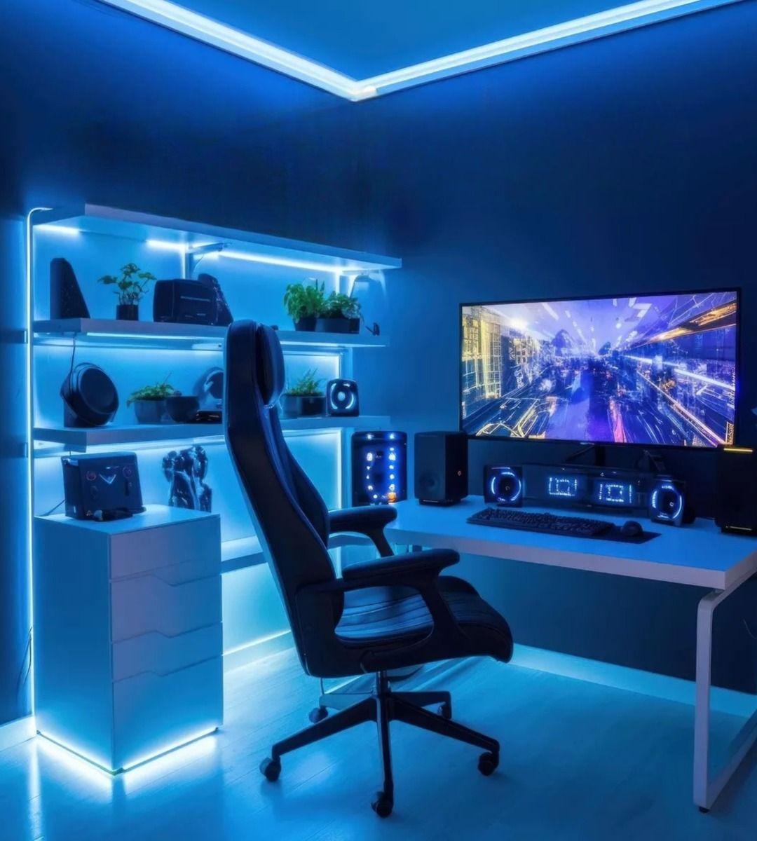 Cinta De Luces LED De Color Azul Decorativa Jhn-4