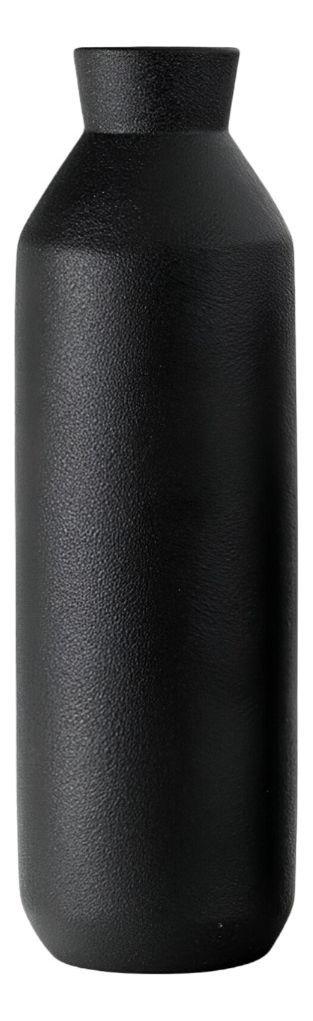 Florero Decorativo Jarrón Cerámica Alto Mesa Negro Jhn-1