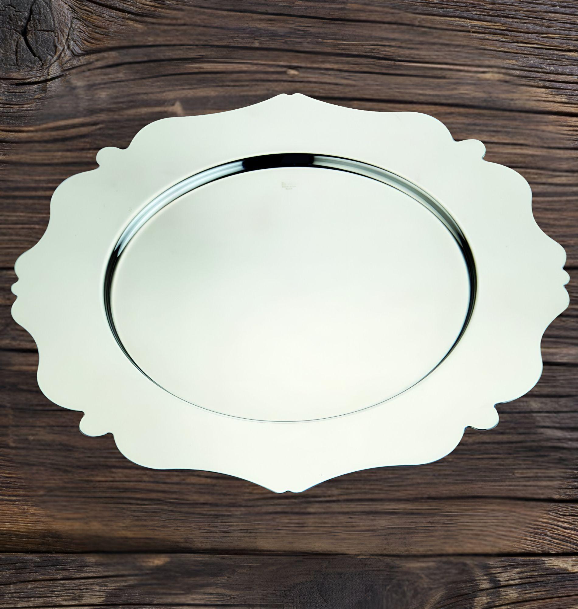Set de 3 Plato Base Decorativo 33cm Eventos Mesa Jhn-6