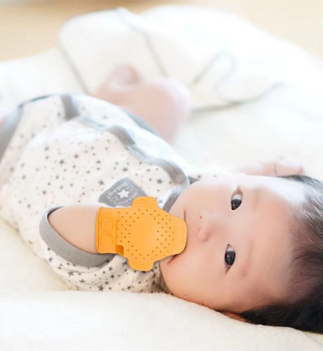 Set 4 Mordedor Guantes Alivio Encias Comodo Bebe Lau-6