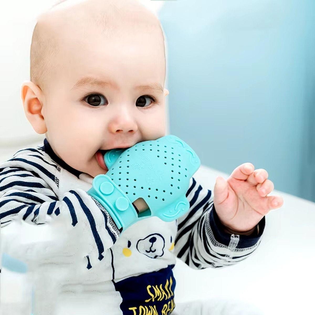 Set 4 Mordedor Guantes Alivio Encias Comodo Bebe Lau-7