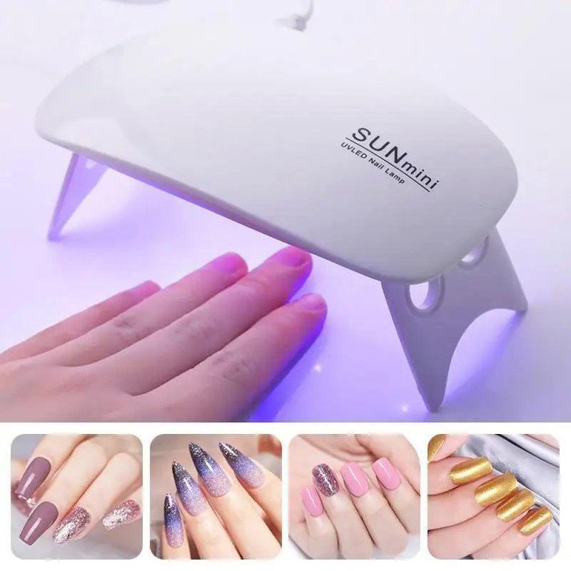Mini Lampara Secador LED UV Uñas Gel Portatil USB Lau-2