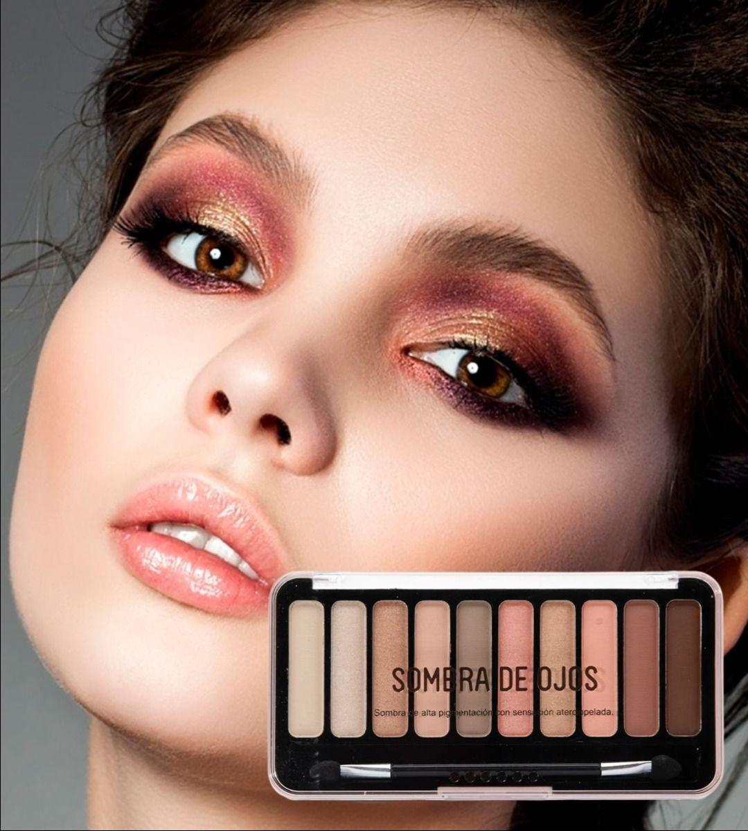 Set 2 Sombra Ojos Paleta Multifuncional Polvo 10 Colores Jhn-4