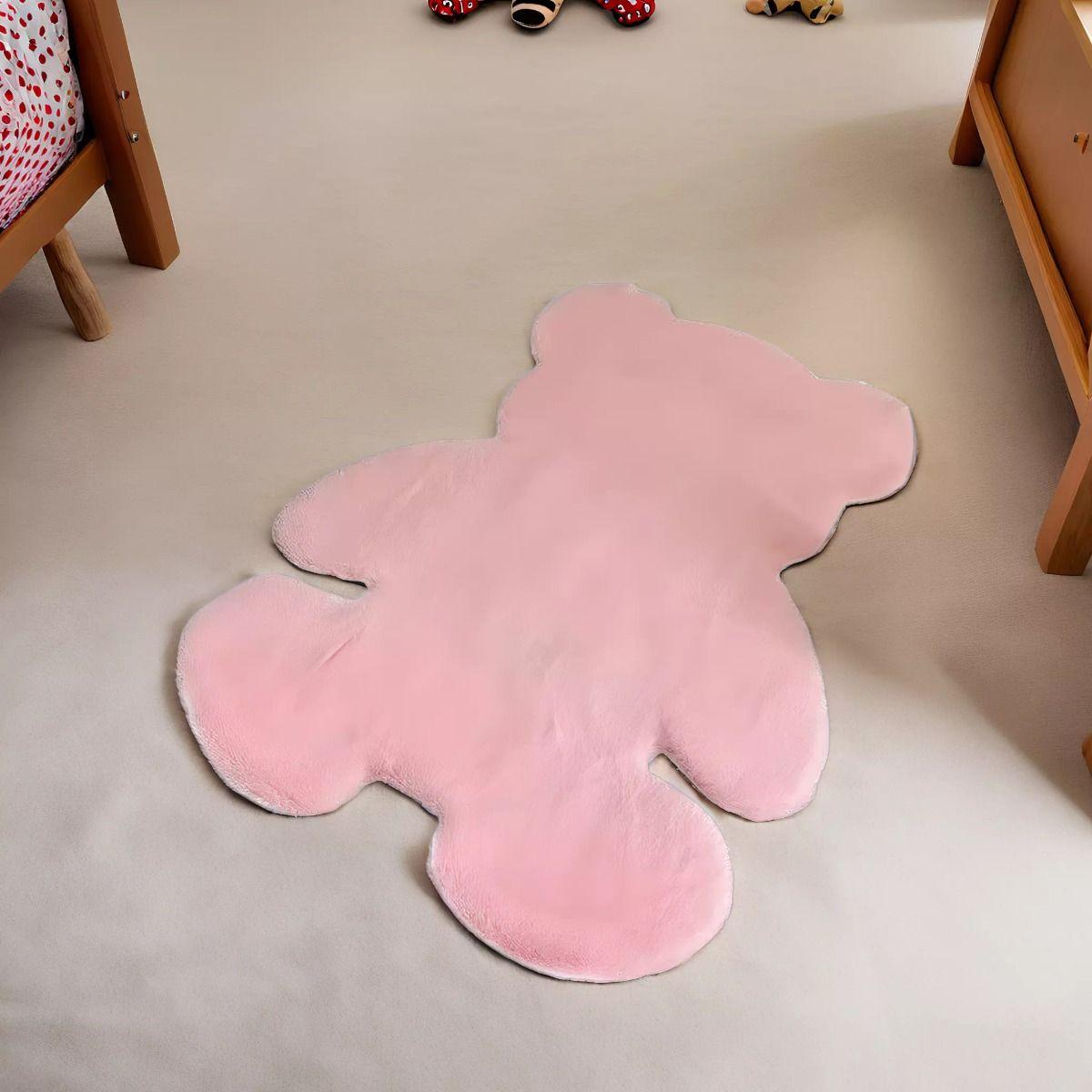 Alfombra Oso Rosa Suave Entrada Dormitorio Decoración Jhn-8