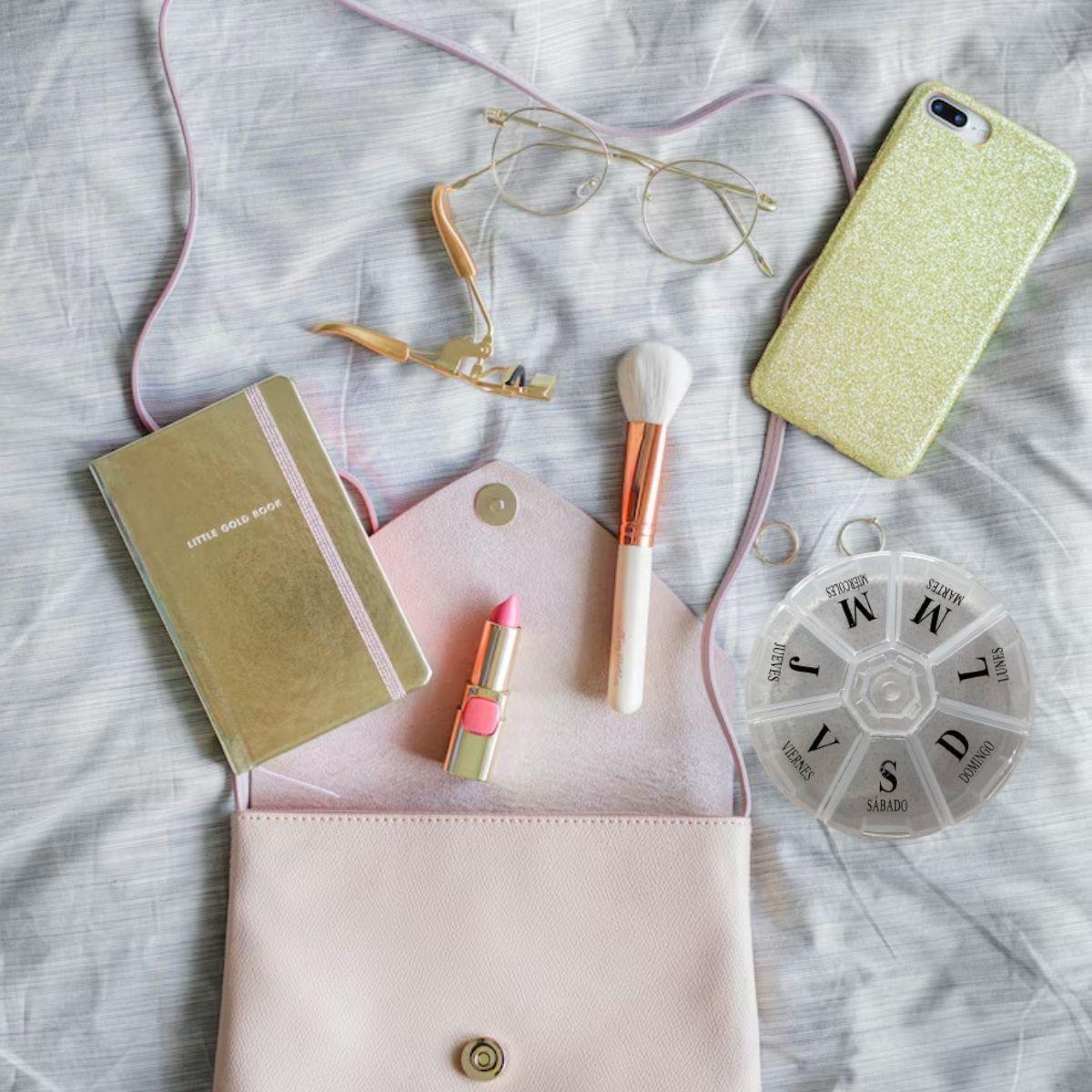 SET 6 PASTILLERO REDONDO ORGANIZADOR SEMANAL PORTATIL LAU-8