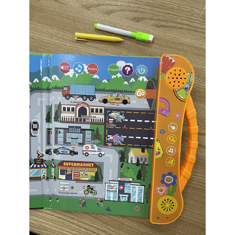 Juguete Libro Aprendizaje Ingles Español Sonido Niño Lau-4
