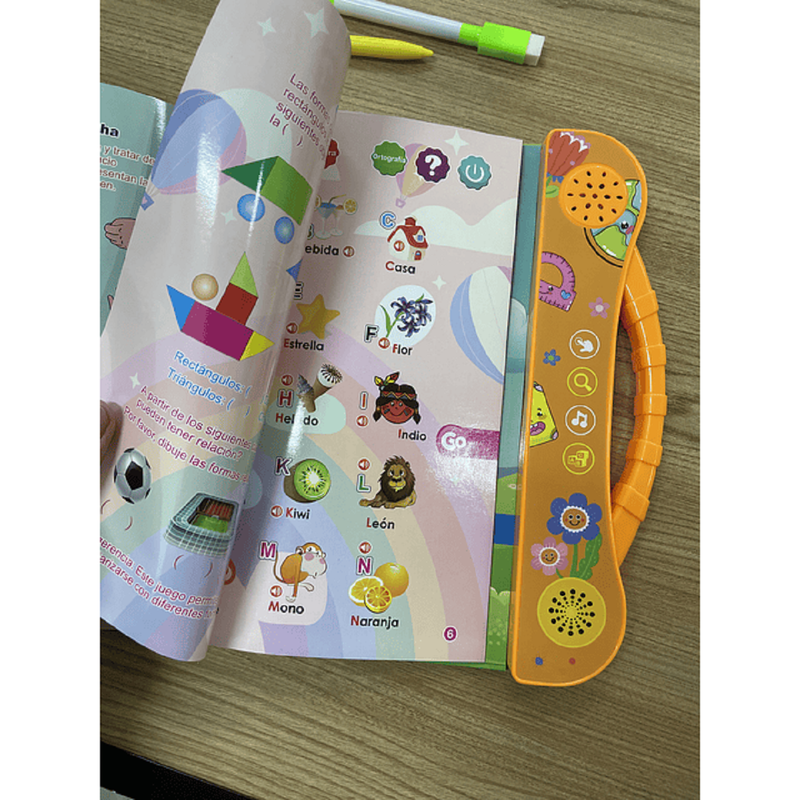 Juguete Libro Aprendizaje Ingles Español Sonido Niño Lau-7