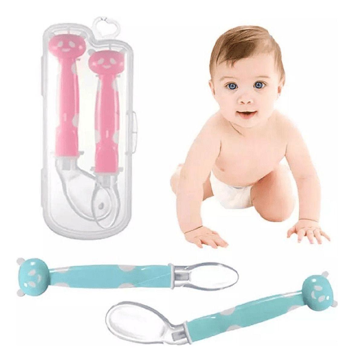 Set 3 Cucharas Silicona Entrenamiento Bebes Cocina Lau-1