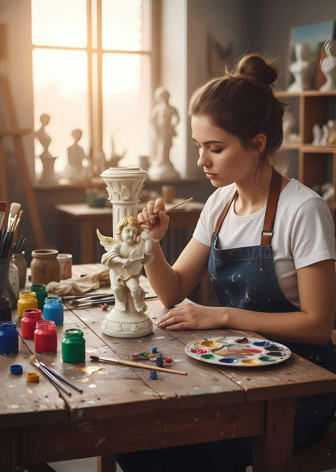 Portavelas Decorativo Querubín Estilo Romántico Vintage Jhn-3