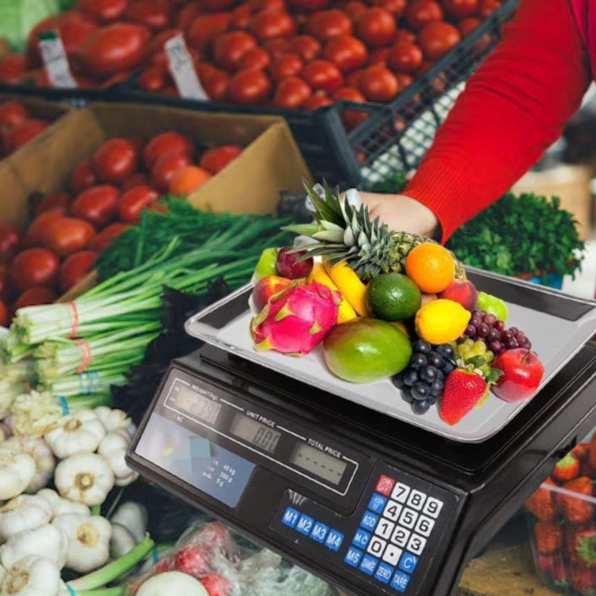 BALANZA BASCULA DIGITAL ALIMENTOS PANTALLA LED PESAJE LAU-2