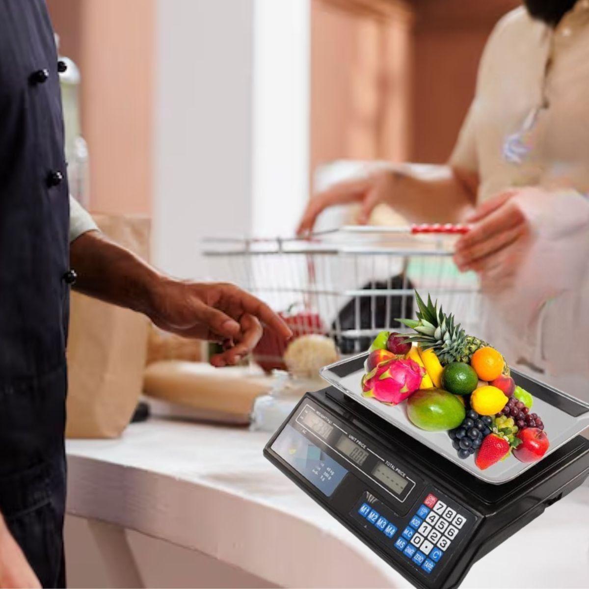 BALANZA BASCULA DIGITAL ALIMENTOS PANTALLA LED PESAJE LAU-8
