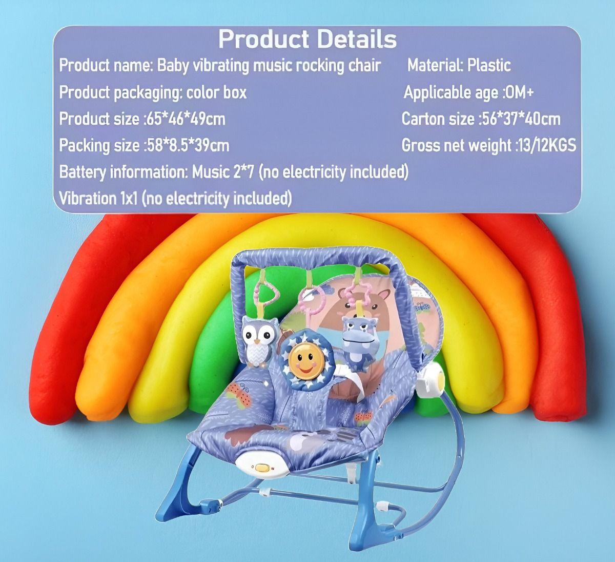 Silla Bebés Columpio Gimnasio Mecedora Musical Plegable Jhn-2