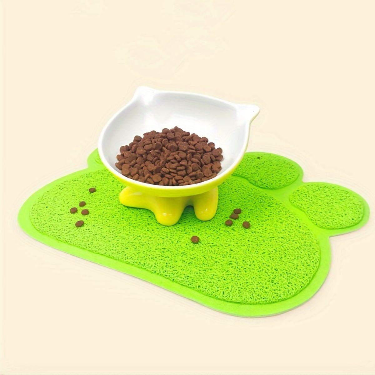 SET 2 ALFOMBRA TAPETE MASCOTAS DISEÑO DE HUELLA PARA GATOS PERROS LAU-5